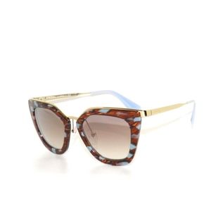 Prada 53S 53 KJO-4O0  Brown Azure  Sunglasses